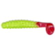 Slider Crappie Panfish Grub 18 1.5in Chartreuse Glitter/Red