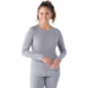 Smartwool Classic All-Season Merino Base Layer Crew - Women's Light Gray Heather Small