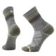 Smartwool Hike Light Cushion Striped Mid Crew Socks - Men's Ash/Charcoal Medium