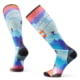 Smartwool Ski Zero Cushion Ski Day Print OTC Socks - Men's Laguna Blue Small