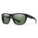 Smith Optics Barra Sunglasses Matte Black Frame ChromaPop Polarized Gray Green Lens