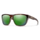 Smith Optics Barra Sunglasses Tortoise Frame ChromaPop Glass Polarized Green Mirror Lens