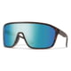 Smith Boomtown Sunglasses Matte Tortoise Frame ChromaPop Polarized Opal Mirror Lens