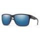 Smith Emerge Sunglasses Matte Black Frame ChromaPop Polarized Blue Mirror Lens