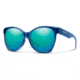 Smith Fairground Sunglasses - Womens, Sapphire Frame, Chromapop Opal Mirror Lens, 201911OXZ54G0