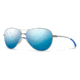 Smith Langley Sunglasses, Matte Ruthenium Frame, Polarized Blue Mirror Lens, 233444R8160JY