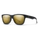 Smith Lowdown Slim 2 Sunglasses Matte Black Gold Frame ChromaPop Polarized Black Gold Lens