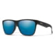 Smith Lowdown XL 2 Sunglasses Matte Black Frame ChromaPop Polarized Blue Mirror Lens