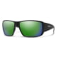 Smith Optics Guide's Choice Sunglasses, ChromaPop Glass Polarized Green Mirror Lens, Matte Black Frame, 20494700362UI