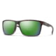Smith Optics Riptide Sunglasses Matte Tortoise Frame ChromaPop Glass Polarized Green Mirror Lens