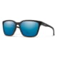 Smith Optics Shoutout Sunglasses Matte Black Frame ChromaPop Polarized Blue Mirror Lens