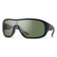 Smith Spinner Sunglasses Matte Black Frame ChromaPop Polarized Grey Green Lens