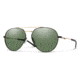 Smith Westgate Sunglasses, Matte Black Gold Frame, Chromapop Gray Green Lens, 201241I4660L7