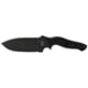 Sniper Bladeworks MAMU Fixed Blade Knife 5.46in 420HC Steel Fixed Blade Black Handle Black