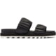 Sorel Roaming Two Strap Slide Sandals - Women's Black/Chalk 9.5 US