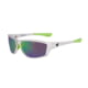 Spiderwire SPW008 Sunglasses Crystal Clear Frame Green Mirror Copper Base Lens SPW008 CLRCOPGRN