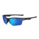 Spiderwire SPW009 Sunglasses Matte Grey Frame Blue Mirror Grey Base Lens SPW009 CGYSMKBLU
