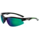 Spiderwire Terror Eyes Sunglasses Black Frame Green Mirror Grey Base Lens