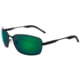 Spiderwire Waylay Sunglasses Matte Black Frame Green Mirror Grey Base Lens