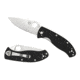 Spyderco Tenacious Folding Knife, 3.39 in, Silver Plain Blade, Black G-10 Handle, C122GP