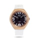 Szanto Icon Frank Stephenson Cosmos Watches Blue Dial White Strap Rose Gold One Size