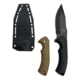 Takumitak Fit Fixed Blade Knife 4.25 in Blade 3cr13 Black