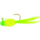 Team Crappie Slab Caller Jig 1/16 oz Chartreuse/Lime Parrot Head 3/Pack