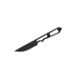 TOPS Knives Street Spike Fixed Blade Knife Black Traction 2.75in Blade Skeletonized Handle Kydex Sheath Included