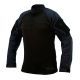 Tru-Spec T.R.U. 1/4 Zip Winter Combat Shirt - Men's 65/35 Polyester/Cotton Rip-Stop Navy Large Regular 2590005