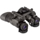TRYBE Optics NVG-50 Dual 1x19mm White Phosphor Tube Night Vision Goggle Gen 3 Min 1600+ FOM 64-72 lp/mm Black