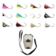 Vexan 12-Pack Tungsten Ice Fishing Jigs w/Medium Jig Box Pink/Yellow/White/Blue/Wonderbread/Black/Red/Gold/ 2.0g GLOWMC6MM MJB