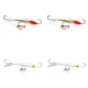 Vexan 4-Pack Crystal Reaper Jigging Lures Wt 3/16 oz Lemonhead/Yellowbird 3/16 oz Variety #7 CR 4-PK 3/16 oz