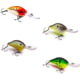 Vexan 4-Pack PHAT BOY 8 Crankbait Lures Orange/Gray/Yellow/Black 8 ft Variety #2 PB 4-PK 8'