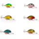 Vexan 6-Pack Rattlin' Wasp Trolling & Crankbait Lures Kit 1 Green/Purple/Yellow/Red/Green/Gold No4 Variety #1 RW 6-PK No4