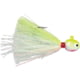 VMC Hot Skirt Glow Jig Chartreuse White 1/4oz