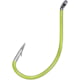 VMC Wide Gap Walleye Live Bait Hook Flo Chartreuse #2