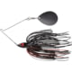 War Eagle Night Time Single Colorado Blade Spinnerbait Mustad Fishing Hook 1/2oz 1 Piece Black Nickel Black Red