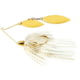 War Eagle Screaming Eagle Spinnerbait Fishing Hook Double Willow 1/2 oz 1 Piece Gold Frame White Gold