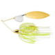 War Eagle Tandem Willow/Colorado Gold Frame Spinnerbait Mustad Fishing Hook 3/8oz 1 Piece Hot White Chartreuse