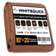 White Duck 18 oz. 100percent Cotton Canvas Tarp Brown 10x20ft