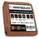 White Duck 18 oz. 100percent Cotton Canvas Tarp Brown 16x20ft