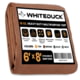 White Duck 18 oz. 100percent Cotton Canvas Tarp Brown 6ftx8ft