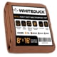 White Duck 18 oz. 100percent Cotton Canvas Tarp Brown 8x16ft