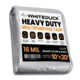White Duck Super Heavy Duty Poly Tarp Silver/Black 10x20ft