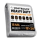 White Duck Super Heavy Duty Poly Tarp Silver/Black 18x24ft