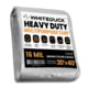 White Duck Super Heavy Duty Poly Tarp Silver/Black 20x40ft