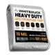 White Duck Super Heavy Duty Poly Tarp Silver/Black 50x100ft