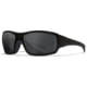 Wiley X Changeable Series Breach XL 2.5 Captivate Sunglasses Matte Black Frame Gunmatel Logo Grey Clear Lens