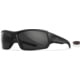Wiley X Changeable Series Breach XL 2.5 Sunglasses Matte Black Frame Gunmetal Logo Grey Lens