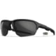 Wiley X Changeable Series Jakl Captivate Non-Pol Sunglasses Matte Black Frame Grey Clear Lens